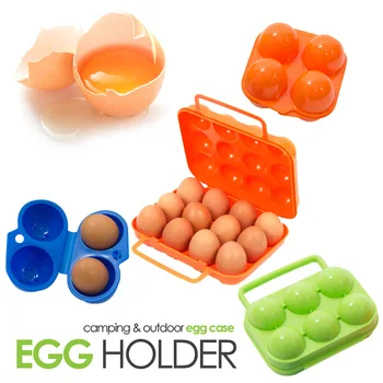 1 шт. Решетчатая коробка для яиц для кемпинга на открытом воздухе, пластиковая коробка для яиц, дорожная поездка, рыбалка, барбекю, пикник, портативный ящик для хранения яиц