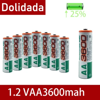 Dolidada 100% Nieuwe Aa Batterij 3600 Mah Oplaadbare Batterij, 1.2 V Aa Batterij, Geschikt Voor Klokken, muizen, Computers