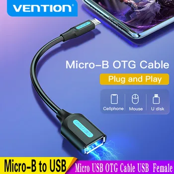 Vention OTG Адаптер Micro USB к USB 2.0 Конвертер OTG Кабель для Android Samsung Galaxy Xiaomi Планшетный ПК к Flash Мышь Клавиатура