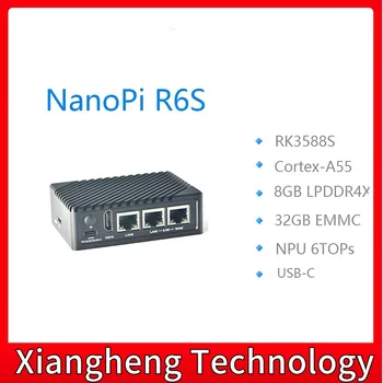Дружественная плата разработки Nanopi R6S RK3588S с двойным гигабитным сетевым портом 2.5G 8G32GB edge calculation 8K60P